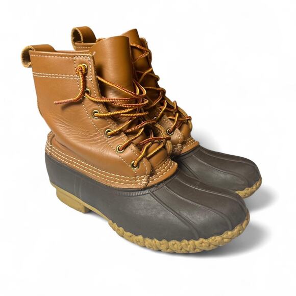 L.L. Bean Vintage USA Made Maine Hunting Shoe Waterproof Duck Boot Womens 8.5 - Picture 1 of 7